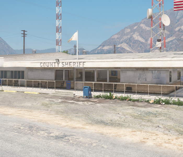Sandy Shores Police Station exterior
