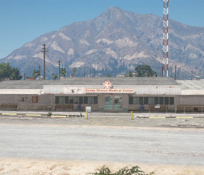 Sandy Shores Hospital exterior